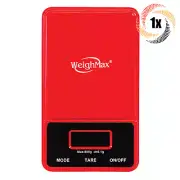1x Scale WeighMax NJ-100 Red Digital Pocket Scale | Protective Cover | 800G