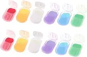 GANAZONO Mini Travel Soap Sheets Portable Paper Soap for Hand Washing Outdoor Camping Accessories 12 Pack