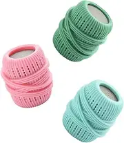 HONMEET 3Pcs Random Tpe Laundry Balls Set for Washing Machine Reusable Clothes Washing Beads Space Saving for Quick Cleaning and Pet Hair Removal