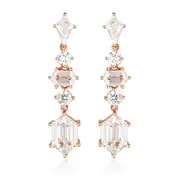 GEORGINI ROCK STAR SWORD ROSE GOLD EARRINGS