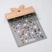 MAGICO - Halloween Ghost Nail Art Stickers TS3106 - 3D - Black & White & Yellow - One Size
