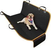 TXDIWWZ Detachable car Dog seat Cover Hight-Quality Waterproof Back seat pet Cover Dog Hammock car seat Protector scratchproof and Dirt-Proof for sedans SUVs and Trucks Orange