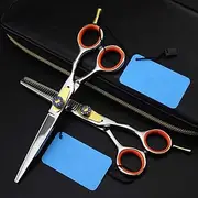 Professional 440c Steel 6 Inch Cutting Barber Hair Cut Salon Thinning Shears Hairdressing Scissors Set