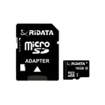 RIDATA錸德 MICRO SDHC UHS-I CLASS10 16GB 手機專用記憶卡 / 個