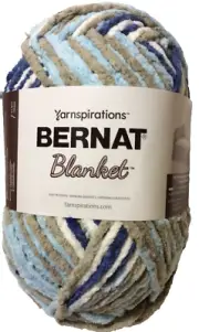 Bernat Blanket Yarn 10.5oz Skein “Cloudy Sky”