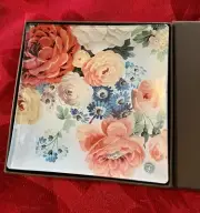 NIB Fringe Studio Trinket Dish Roses Flowers New In Box Casablanca￼