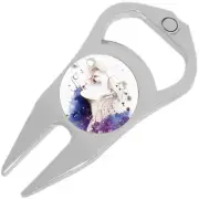 Moon Phases Golf Ball Marker Divot Repair Tool Bottle Opener