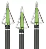 ALLEN GUNNISON low profile fixed blade broadheads 3pk 100 gr grain 3 blade 14630