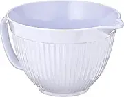 Norpro Grip-EZ 3-Quart Melamine Batter Bowl, White