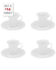 Vista Alegre Mar Espresso Cup & Saucers (Set Of 4) with $14 Credit