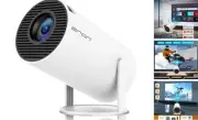 Mini Projector, HY300 PRO Portable Projector, Support 4K 1080P with Dual-Band