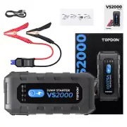 TOPDON VS2000 Jump Starter-Car Lithium-ion Battery 2000A Booster Box Power Bank