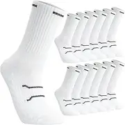 [Utensilsto] 6 Pairs Socks Men Women 39-44 Cotton Men's Socks Breathable Long Sports Socks Black White Sports Socks for Men Women