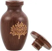 Elegant Pet Memorial Urn Wooden Dog Cat Casket Funeral Supplies Ashes Keepsake Box