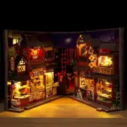 Doll House Miniature Wooden Shelf Insert Model Kit Dollhouse Birthday Toy Gifts
