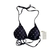 Ted Baker Ahleya Spotted Triangle Women's Bikini Top sz 0/2 Swim Beach