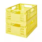 new Set of 2 Simply Essential™ Medium Collapsible Crates in Limelight