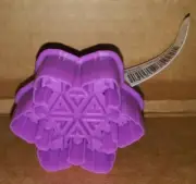 Purple Snowflake shaped Celebrate It Cookie Cutter Stamper 1 pc