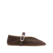 [Le Monde Beryl] Le Monde Beryl Stella Buckle-fastening Ballet Flats 41 IT BROWN