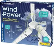 Thames & Kosmos Wind Power V4.0 STEM Experiment Kit | Build a 3ft Wind Turbine to Generate Electricity | Learn About Renewable Energy & Power a Small Model Car | Weatherproof for Outdoor Use