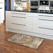Carpet Bathmat and Rug Boho Style Ethnic Design Pattern with Distressed Texture and Effect3 Kitchen Rug Laundry Room Mat Farmhouse Decor Floor Runner Rug Bedroom Porch Doormat 39x20in Carpet Bathmat