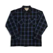 Girl Skateboards Sherpa Lined Fleece Flannel Longsleeve Shirt - Black / Blue