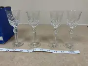 Wedgwood Royal Collection lead Crystal Sovereign cordial glasses 4 in box
