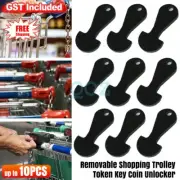 Up to 10PCS Removable Shopping Trolley Coin Token Key Unlockers For ALDI Coles