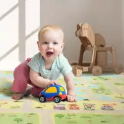 Playpals Foldable Baby Play Mat, 200×180 CM Extra Large Waterproof Foam Playm...