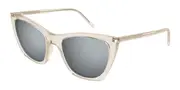 Saint Laurent SL 214 KATE THIN 004 Men's Sunglasses Brown Size 55