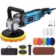 Buffer Polisher Kit for Car - 1600w 6/7 Inch Rotary Polisher Buffer Waxer,7 V...