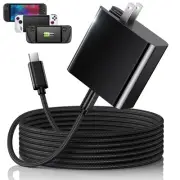 65W USB C Fast Charger for Steam Deck and ROG Ally, PD 3.0 Foldable AC Adapte...