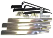 Full Fender Stainless Steel Mounting Kit with Smooth Hole in Post Mount Tubes