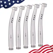 5X AZDENT Dental LED E-generator High Speed Handpiece Air Turbine 2Holes