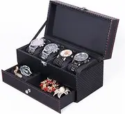 Watch Display Box Watch Tray Double Layer 8 Grid Watch Box Jewelry Display Storage Box Display Box Suitable for Watch Home Decoration Box Watch Cases for Men FANDIAO