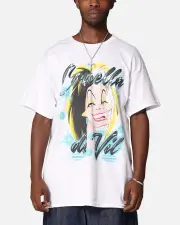 [GOAT CREW] Goat Crew Disney Cruella De Vil Airbrush T-shirt White - Size L L White