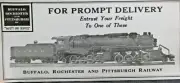 CDS Railroad Blotter Buffalo Rochester & Pittsburgh Steam Engine