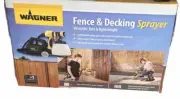 NEW Wagner Fence & Deck 460W Paint Sprayer with 1400ml Paint Pot