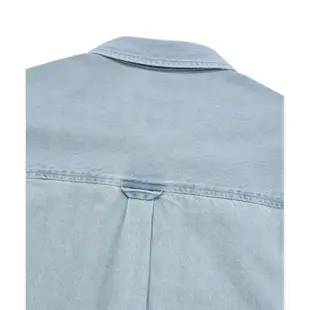 [COVERNAT] 純棉水洗牛仔襯衫襯衣（淺藍色）[H9]