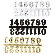 3 Sets Wall Clock Accessories DIY Digital Numbers Arabic Mechanism