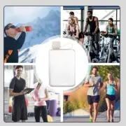 Flat water bottle 500ml square summer water flask portable hiking travel sports