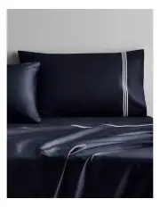 [Sheridan] Palais Lux Fitted Sheet in Midnight