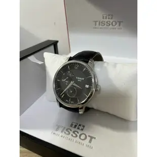 TISSOT 天梭 Tradition GMT 二地時區經典腕錶 黑面 42mm T0636391605700 品像優