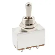 Musiclily Pro Chrome 3 Way Metal Box Style Pickup Selector Guitar Toggle Switch