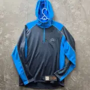 Cabela's XPG Men's 1/4 Zip Hooded Pullover Sweater Shadow Blue Size Large NWT