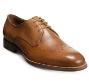 $425 - Allen Edmonds Lucca Derby Wingtip Leather Oxfords in Walnut 9.5 D