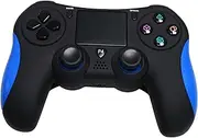 Pyle Wireless Game Controller - High Performance Remote Joystick Game Console Controller Compatible with PC, Android, iOS Console - Dual Vibration, LED Lights, Built-in Speaker, 6-Axis Sensor