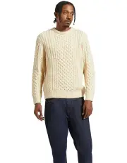 [Brixton] Classic Fisherman's Sweater in Oatmeal