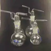 100-500ml 24/29 Joint Lab Borosilicate Glass Gas Washing Bottle Flat Bottom