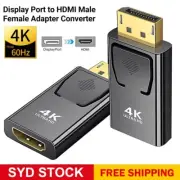Display Port to HDMI Male Female Adapter Converter Connector 4K Displayport DP